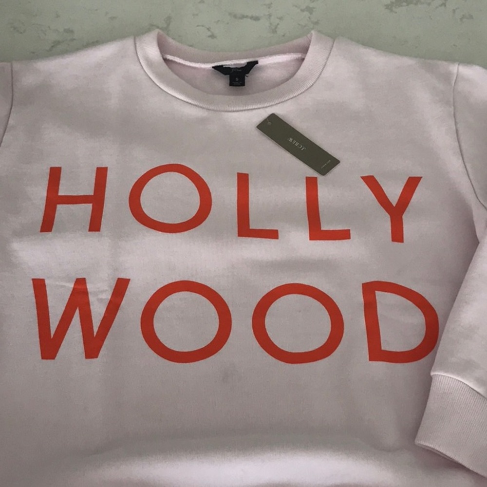 NWT J. Crew Pink Hollywood Sweatshirt